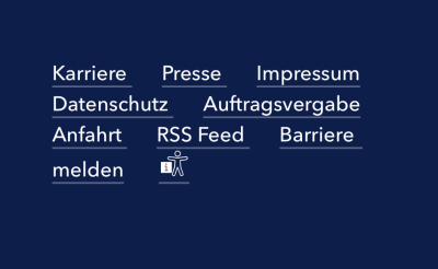 Verlinkungen mit Informationen zur Barrierefreiheit und gesetzlichen Auskunftspflichten